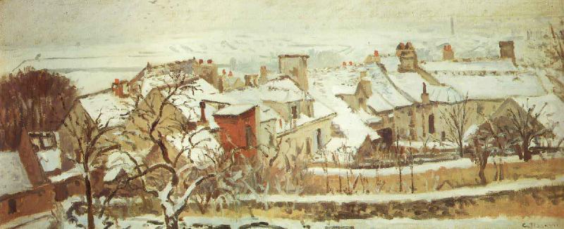 Winter, Camille Pissarro